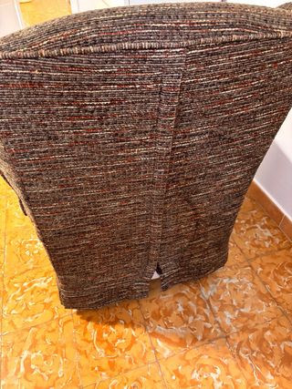 Butaca marrón tela buen estado