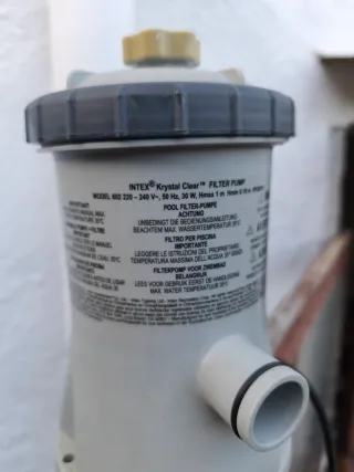 Pompa filtro piscina Intex Krystal Grigia