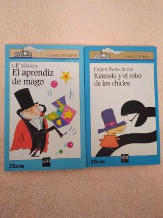 LOTE (IV) DE 10 LIBROS EL BARCO DE VAPOR (azules)