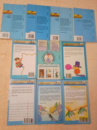 LOTE (IV) DE 10 LIBROS EL BARCO DE VAPOR (azules)