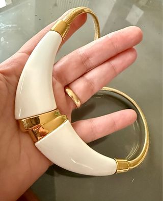 Girocollo Monet vintage oro e bianco