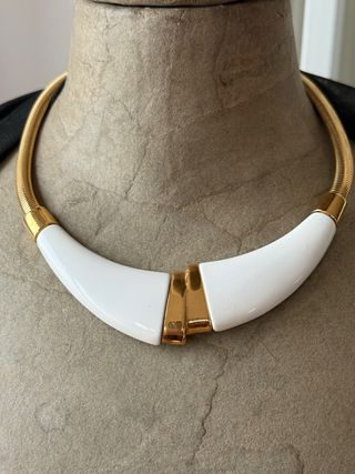 Girocollo Monet vintage oro e bianco