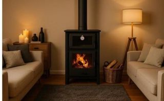 Estufa de Leña  Nueva con Horno 9kW BAR1006