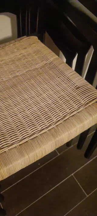 6 Sillas Diseño SKLUM Madera y Rattan