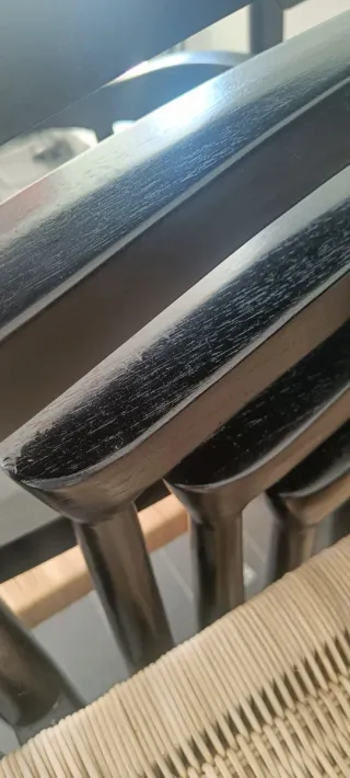 6 Sillas Diseño SKLUM Madera y Rattan