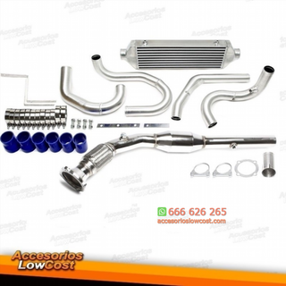 INTERCOOLER + DOWNPIPE PARA AUDI SEAT VW CON CATA
