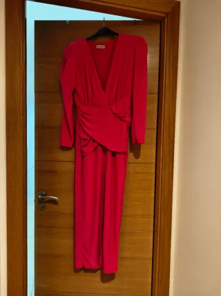 Vestido invitada rosa fucsia Talla S