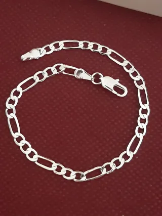 Pulsera Figaro Plata 925 19.5cm 4mm