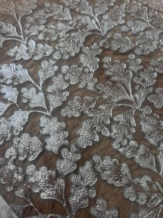 Platos decorativos de cristal plateado