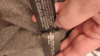 Vestido largo de punto gris talla única