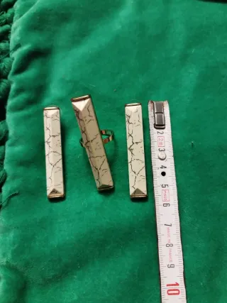 Set orecchini e anello geometrici