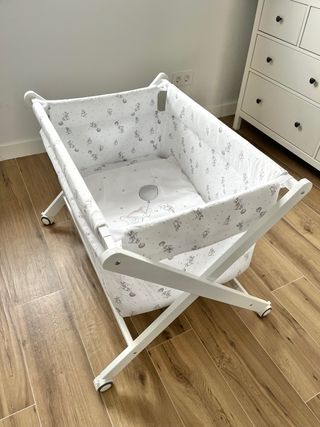 Minicuna plegable con colchón