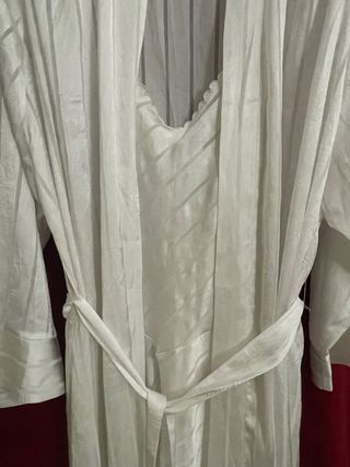 Camisón y Bata Lencera Nina Ricci Blanco a medida