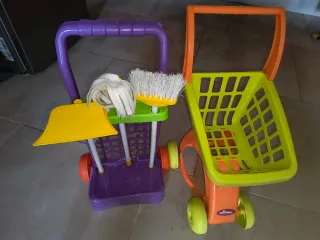 Carrito Limpieza Juguete con Accesorios