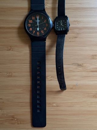 Set 2 Orologi Casio Neri