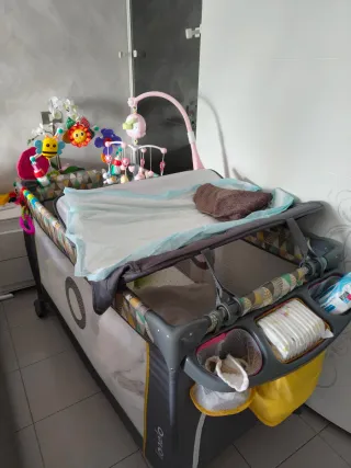 Box/lettino/fasciatoio 3 in 1