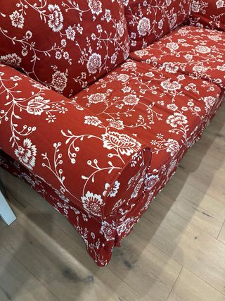 Sofá Ikea Ektorp 2 plazas con funda beige