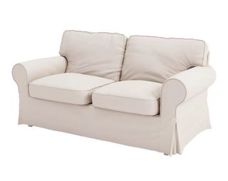 Sofá Ikea Ektorp 2 plazas con funda beige