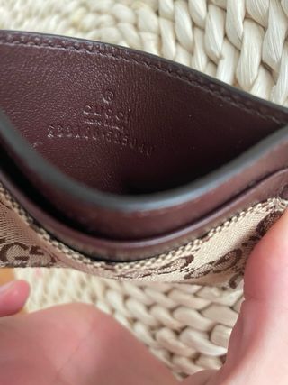 Portacarte Gucci Beige e Marrone