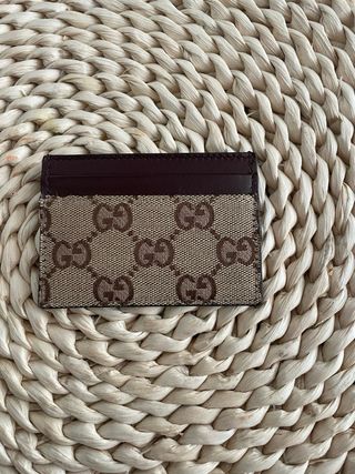 Portacarte Gucci Beige e Marrone