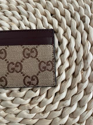 Portacarte Gucci Beige e Marrone