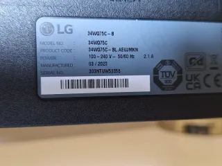 Monitor LG 34WQ75C UltraWide Curvo