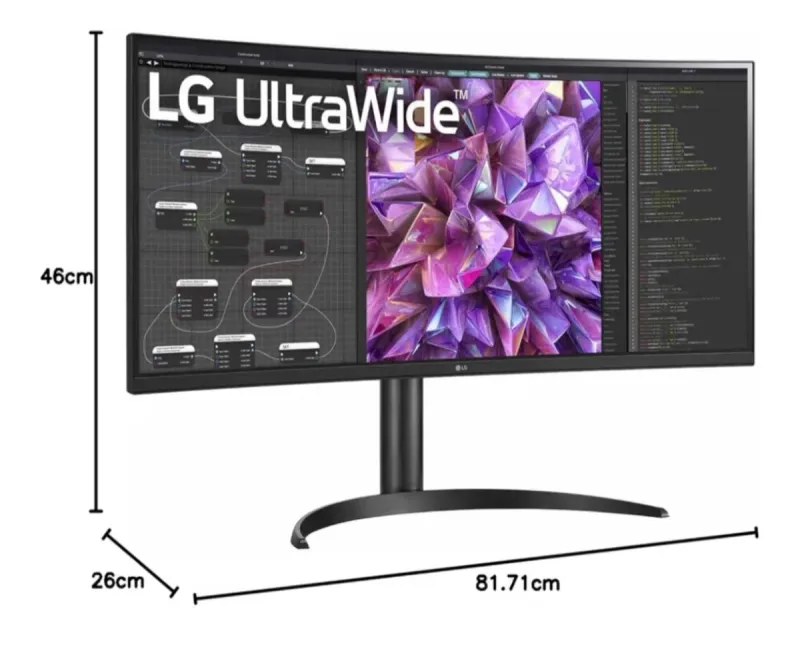 Monitor LG 34WQ75C UltraWide Curvo afbeelding 9