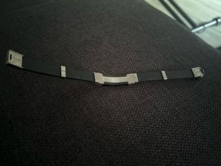 Pulsera hombre caucho y acero