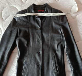 Chaqueta de cuero negra talla S