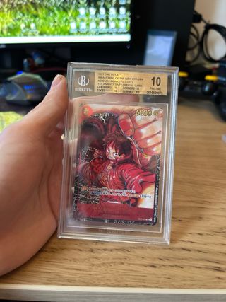 One Piece Luffy Carta BGS 10 Pristine