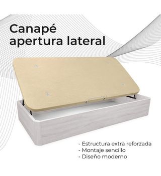 APERTURA LATERAL CANAPÉ MADERA MOD. MADRID