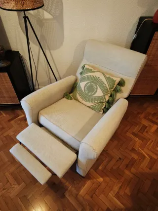 Sillón reclinable tela