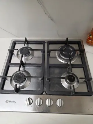 Placa de gas Balay 3ETX565HB – 4 fuegos, inox