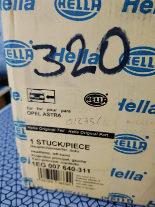 Faro Izquierdo Opel Astra Hella