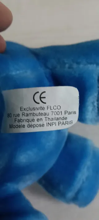 Peluche Torre Eiffel Parigi Souvenir Blu