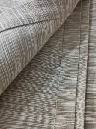 Colcha de lino beige 250 x 270 cm