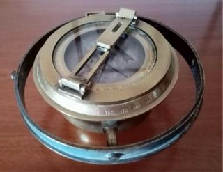 BRÚJULA DE BARCO DE BRONCE