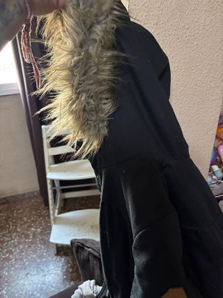 Chaquetón negro mujer talla 44
