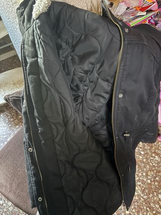 Chaquetón negro mujer talla 44