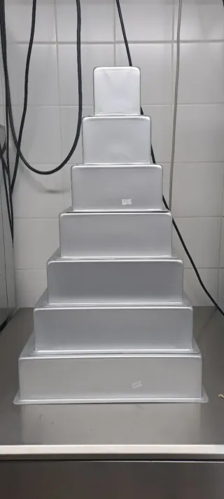 Teglia Alluminio Anodizzato Quadrata 20x20