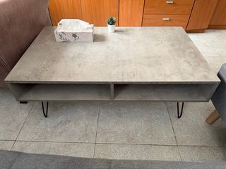 Mesita de centro efecto mármol