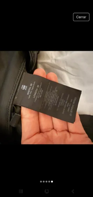 Pantalon negro G Star