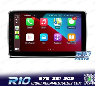 RADIO NAVEGADOR 2DIN 10" HD TÁCTIL BLUETOOTH USB SD