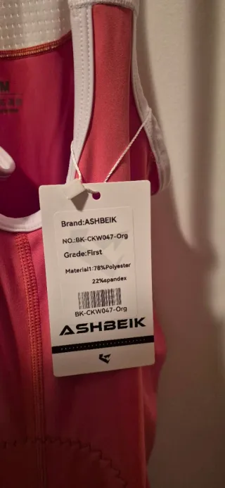 Culotte ciclismo largo naranja