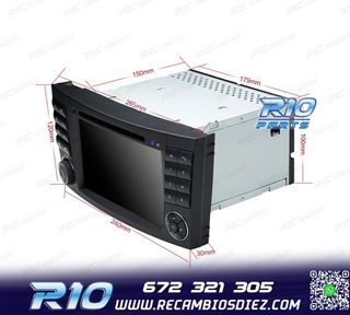 RADIO NAVEGADOR 7" PARA MERCEDES CL. E W211 CLS W219 USB GPS