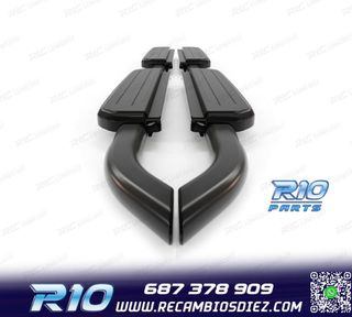 ESTRIBERAS ESTRIBOS LAND ROVER DEFENDER 110 130 20- NEGRO