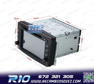 RADIO NAVEGADOR PARA MERCEDES CLASE A C CLK USB GPS TACTIL H