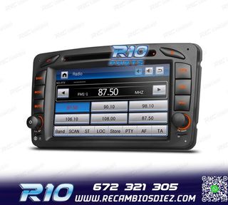 RADIO NAVEGADOR PARA MERCEDES CLASE A C CLK USB GPS TACTIL H
