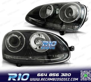 FAROS VOLKSWAGEN VW GOLF MK5 03-08 R32 NEGRO