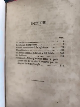 LIBRO ANTIGUO (1879) Estudios políticos